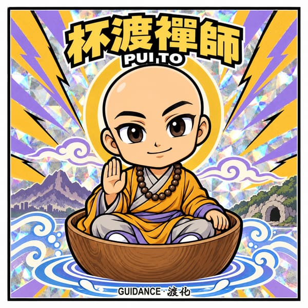 No.15 杯渡禪師 幻彩貼紙